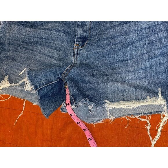 Blanknyc Blue Distressed Denim Frayed Hem Womens size 28 - Picture 8 of 10